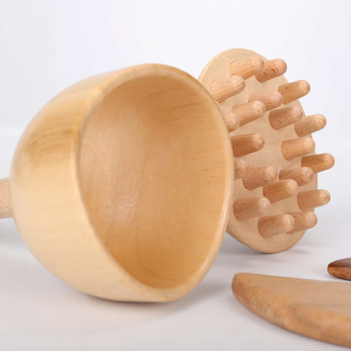Holz-Massagewerkzeug-Set |  4-teilig