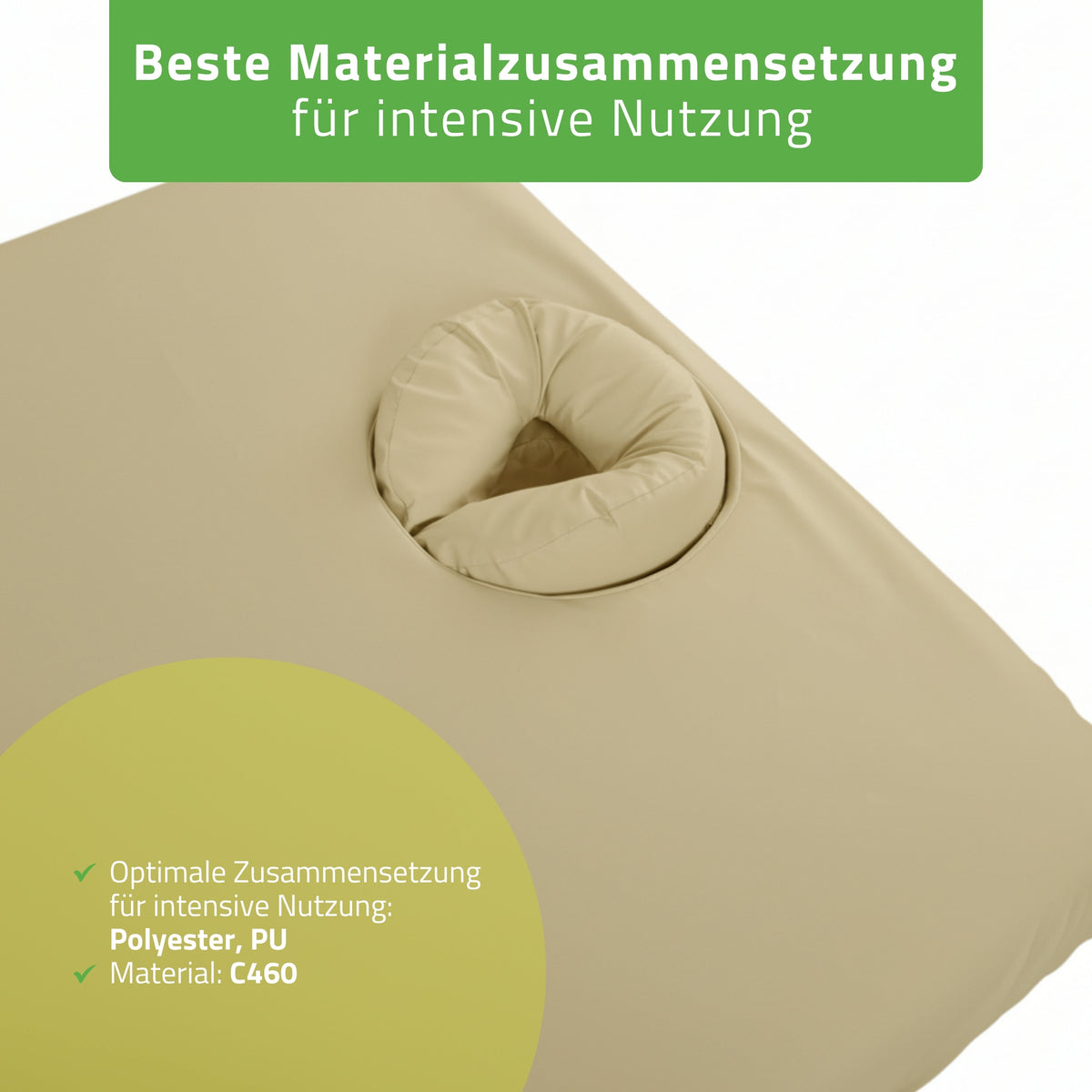 Ölresistenter Bezug für Massageliege Integral | mit Gummizug & 3 Spannern | C460