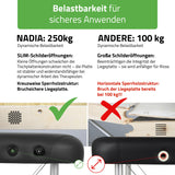 Massageliege Klappbar Nadia | Kosmetikliege Tattooliege | Schwarz 60 cm