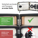 Massageliege Klappbar Nadia | Kosmetikliege Tattooliege | Schwarz 60 cm