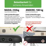 Massageliege Klappbar Nadia | Kosmetikliege Tattooliege | Schwarz 70 cm