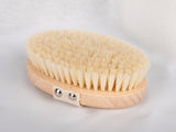 Massageborstel voor Dry Brushing | Gebleekte Borstelharen | Zachte Droogborstel