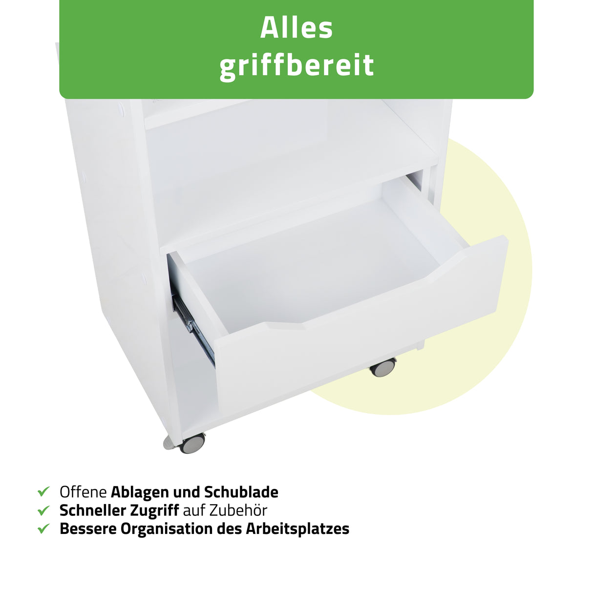 Habys Kosmetiktisch Ario |  Weiß