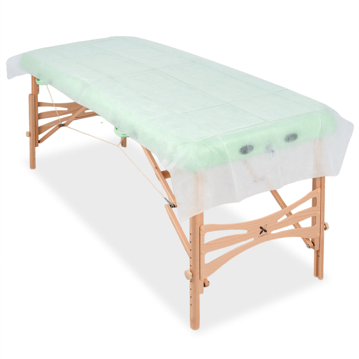 Vliesstof wegwerplakens gesneden | 220x90 cm | 10 stuks | Wit
