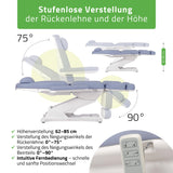 Kosmetikliege Elektrisch | Elara PRO 4 | Kosmetiksessel mit elektrischer Verstellung | Handfernbedienung | 3 - Motoren