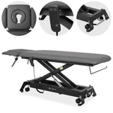 Therapieliege Elektrisch Evero Cross X4 Ergo | 4-Segmente | Handfernbedienung | Grau-Schwarz