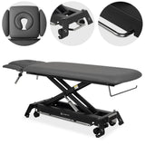 Therapieliege Elektrisch Evero Cross X4 Ergo | 4-Segmente | Steuerrahmen | Grau-Schwarz