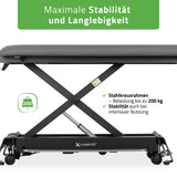 Therapieliege Elektrisch Evero Cross X4 Ergo | 4-Segmente | Steuerrahmen | Grau-Schwarz