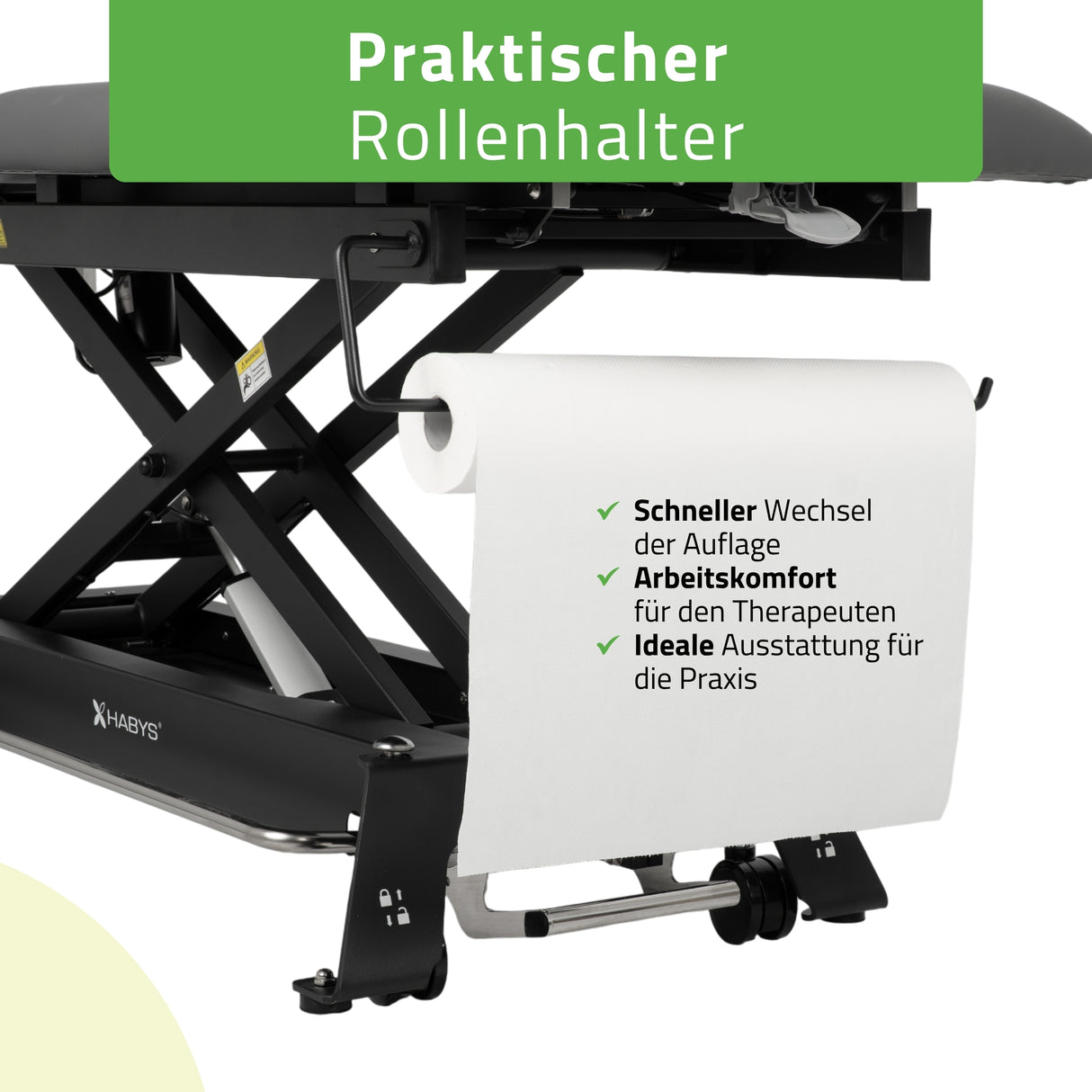 Therapieliege Elektrisch Evero Cross X4 Ergo | 4-Segmente | Steuerrahmen | Grau-Schwarz