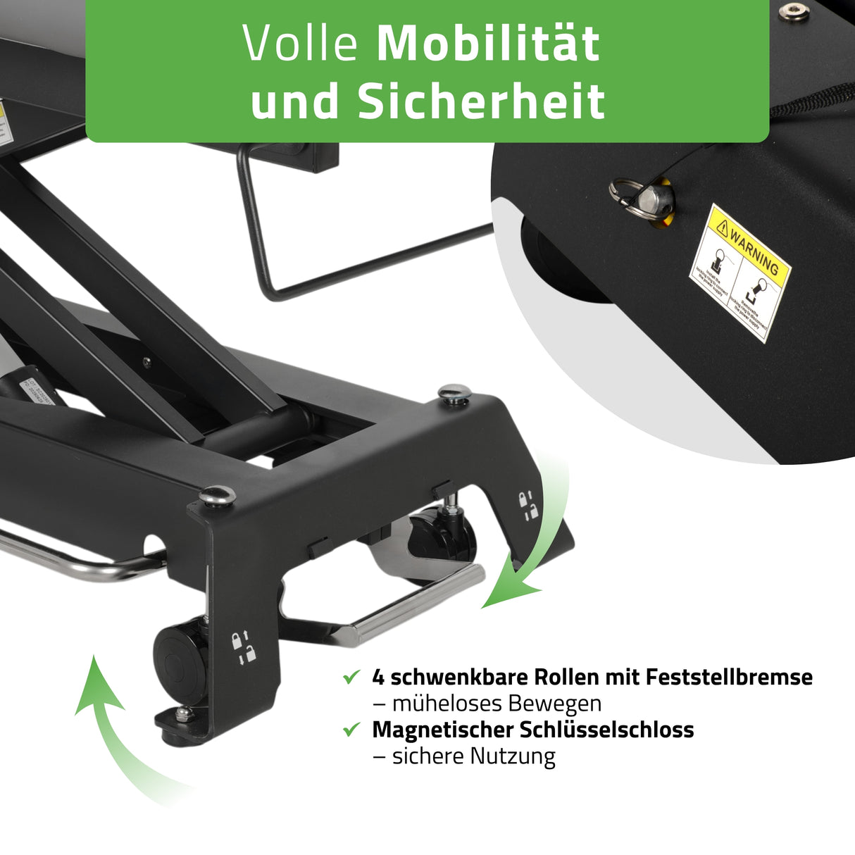 Therapieliege Elektrisch Evero Cross X5 Ergo | 5-Segmente | Steuerrahmen | Grau-Schwarz