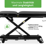 Therapieliege Elektrisch Evero Cross X5 Ergo | 5-Segmente | Steuerrahmen | Grau-Schwarz