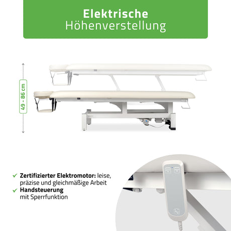 Massageliege Elektrisch Fortis 1 | 1-Segmente | Handfernbedienung