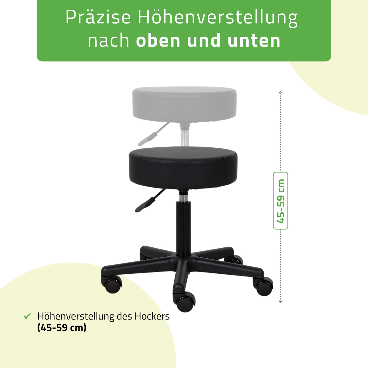 Rollhocker Timo | Kosmetikhocker