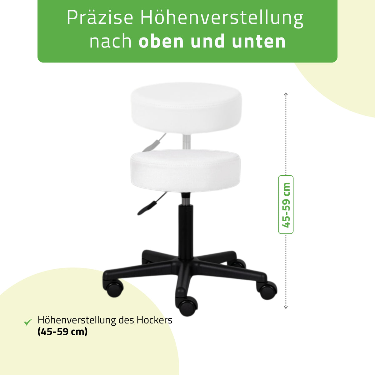 Rollhocker Timo | Kosmetikhocker