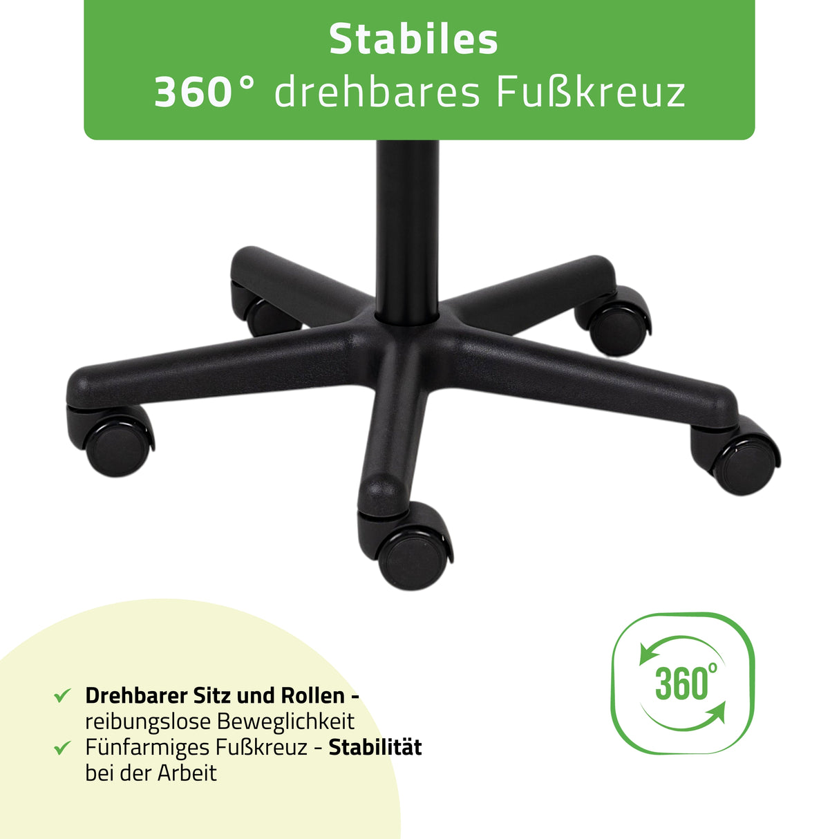Rollhocker Timo | Kosmetikhocker