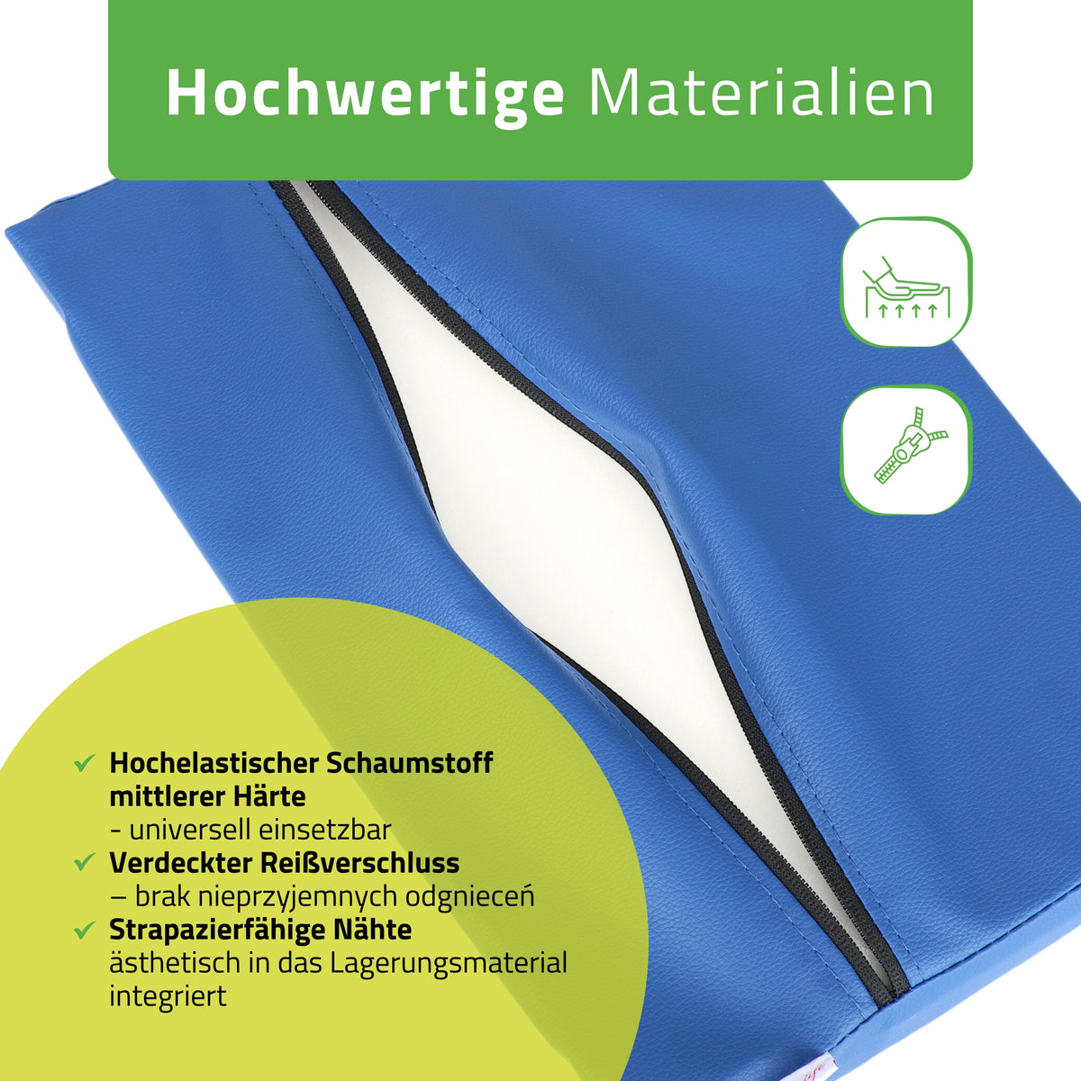 Lendenkussen Halve Rol 40x25x5 | Comfy Base