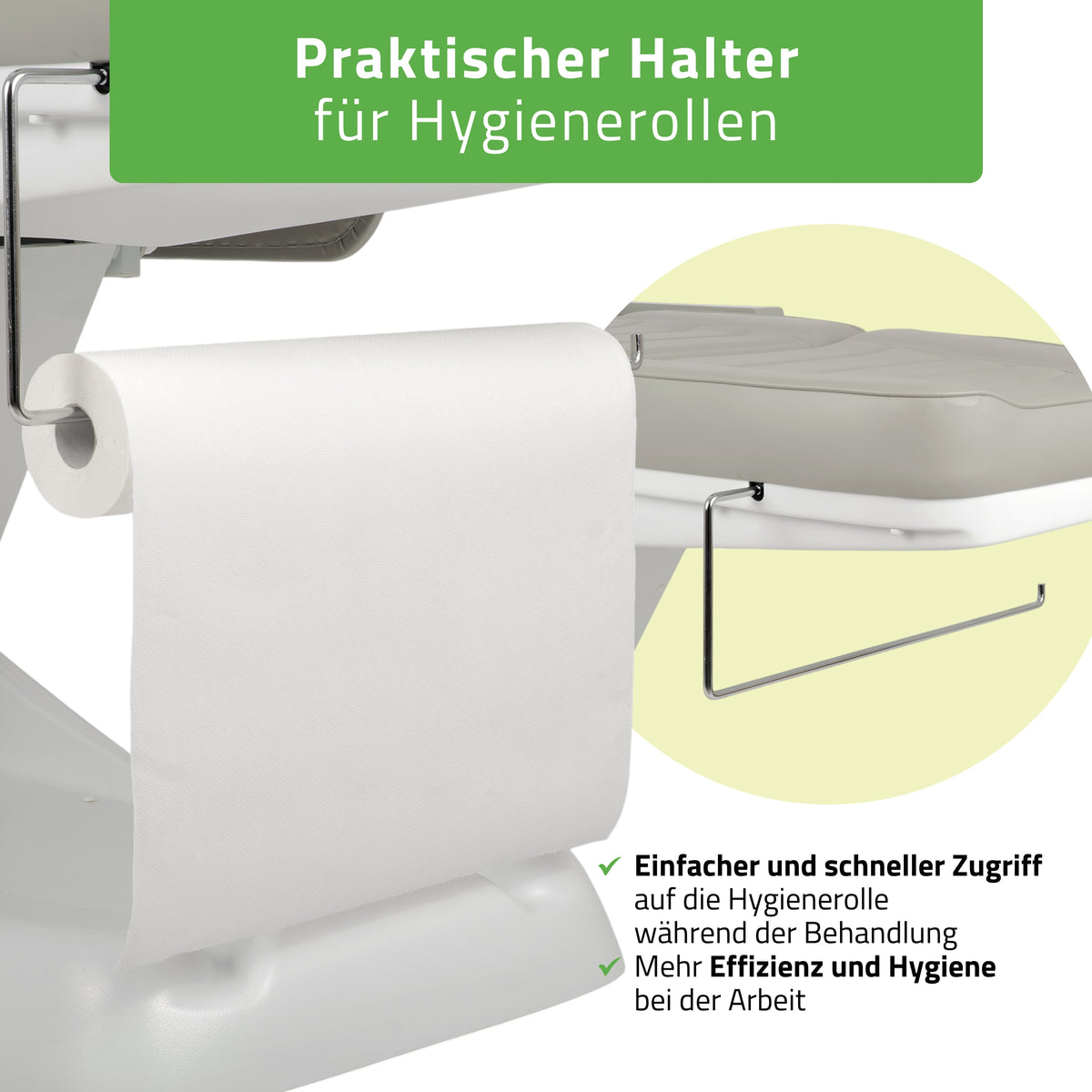 Kosmetikliege Elektrisch | Leo PRO 4 | Kosmetiksessel mit elektrischer Verstellung | Handfernbedienung