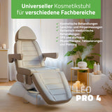 Kosmetikliege Elektrisch | Leo PRO 4 | Kosmetiksessel mit elektrischer Verstellung | Handfernbedienung