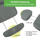 Kosmetikliege Elektrisch | Luxoria PRO 5 | Kosmetiksessel mit elektrischer Verstellung | Grau