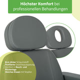 Kosmetikliege Elektrisch | Luxoria PRO 5 | Kosmetiksessel mit elektrischer Verstellung | Grau