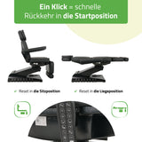 Kosmetikliege Elektrisch | Luxoria PRO 5 | Kosmetiksessel mit elektrischer Verstellung | Schwarz