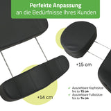 Kosmetikliege Elektrisch | Luxoria PRO 5 | Kosmetiksessel mit elektrischer Verstellung | Schwarz