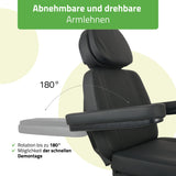 Kosmetikliege Elektrisch | Luxoria PRO 5 | Kosmetiksessel mit elektrischer Verstellung | Schwarz