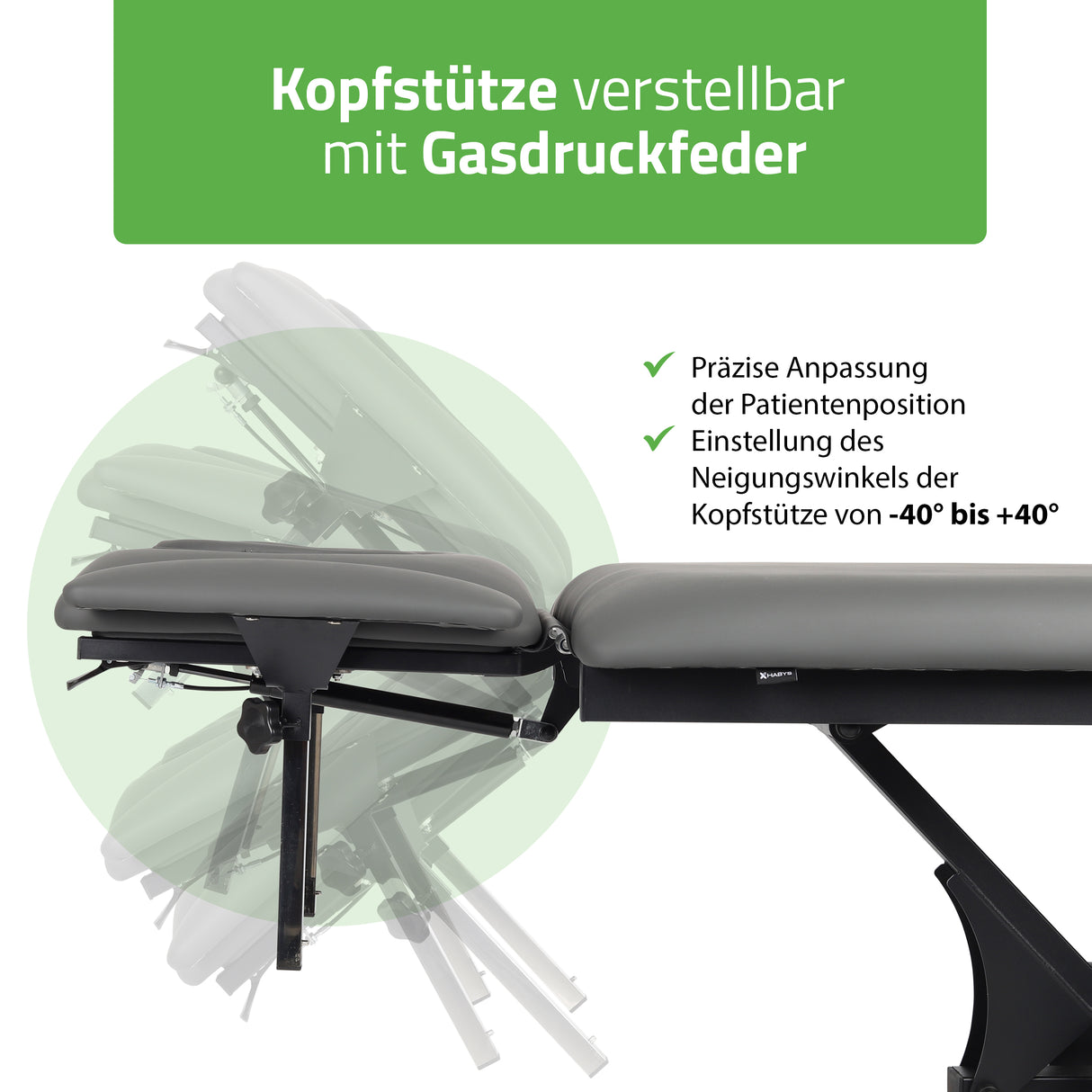 Massageliege Elektrisch Fortis 2 Ergo | 2-Segmente | Handfernbedienung Steuerrahmen