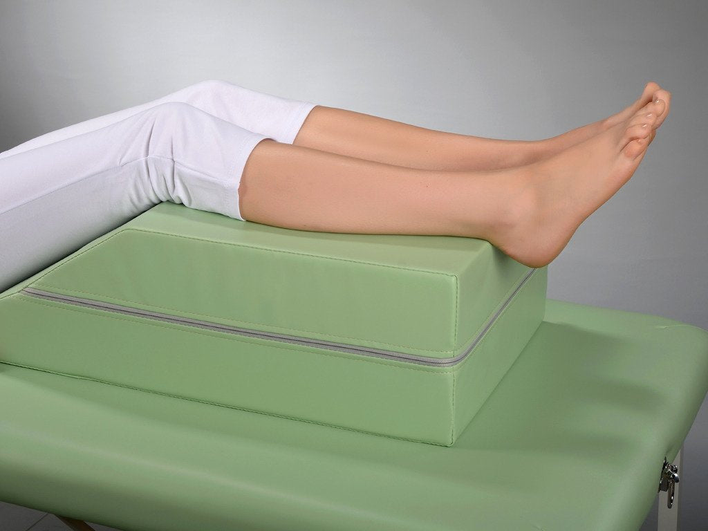 Positioneringswig voor de onderste ledematen tijdens de buikmassage | 70/40x40x20 | Vinyl Flex Bekleding 