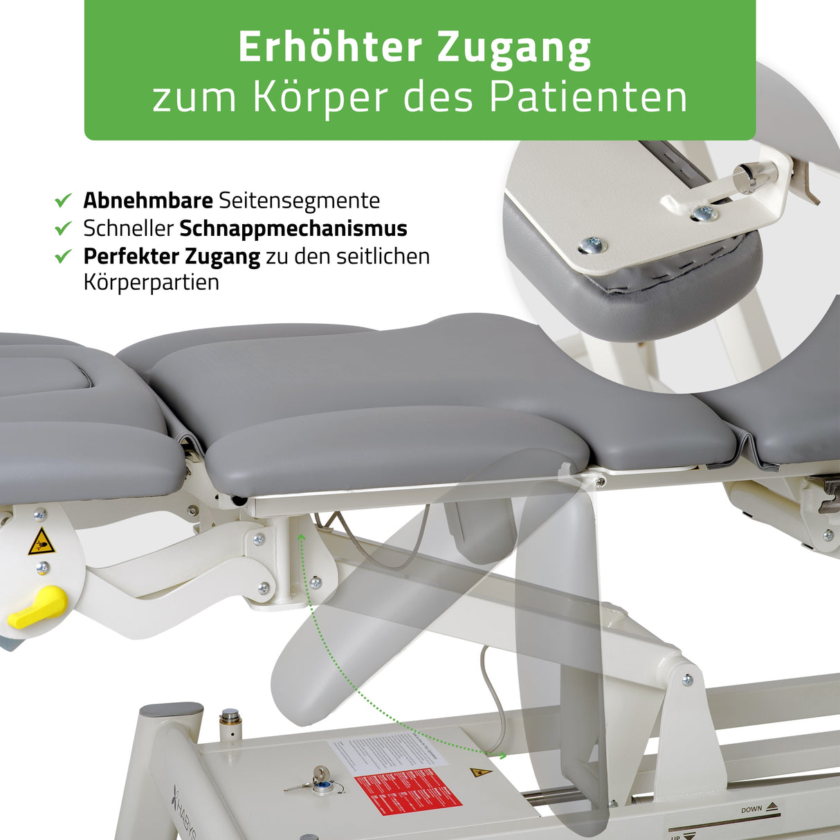 Therapieliege Elektrisch Proxima X7 | 7-Segmente | Steuerrahmen