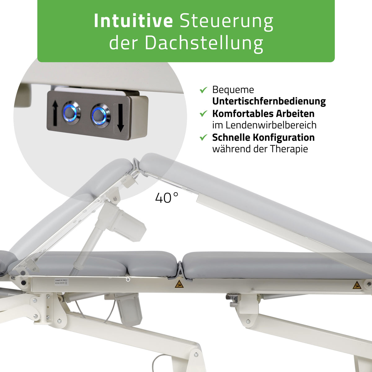 Therapieliege Elektrisch Proxima X7 | 7-Segmente | Steuerrahmen