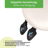 Sattelhocker Sola mit Rückenlehne | Rollhocker