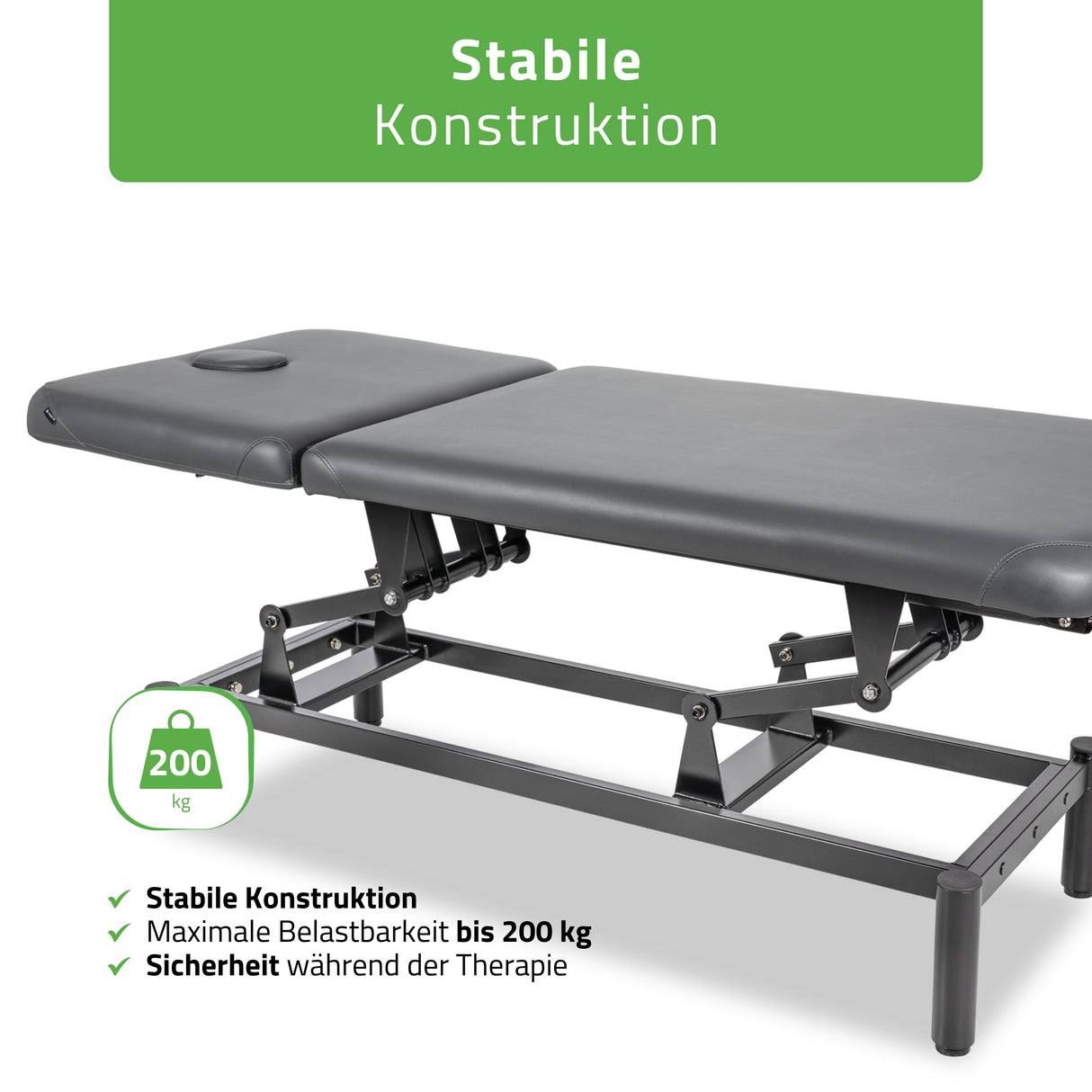 Stationäre Massageliege Vigo 2  | mit Kurbelverstellung