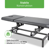 Stationäre Massageliege Vigo 2  | mit Kurbelverstellung