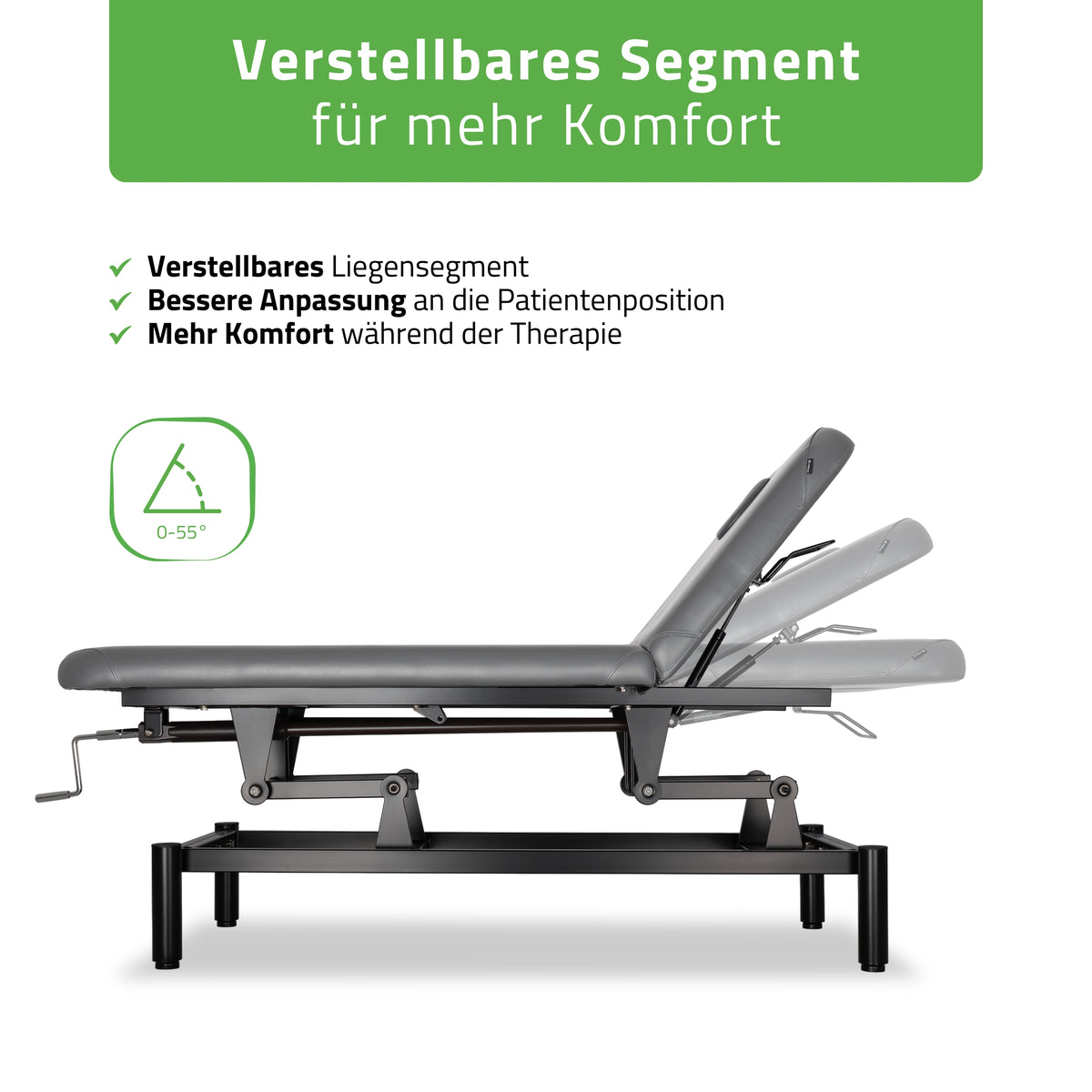 Stationäre Massageliege Vigo 2  | mit Kurbelverstellung