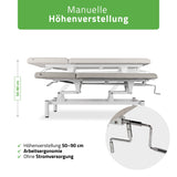 Stationäre Massageliege Vigo 2  | mit Kurbelverstellung