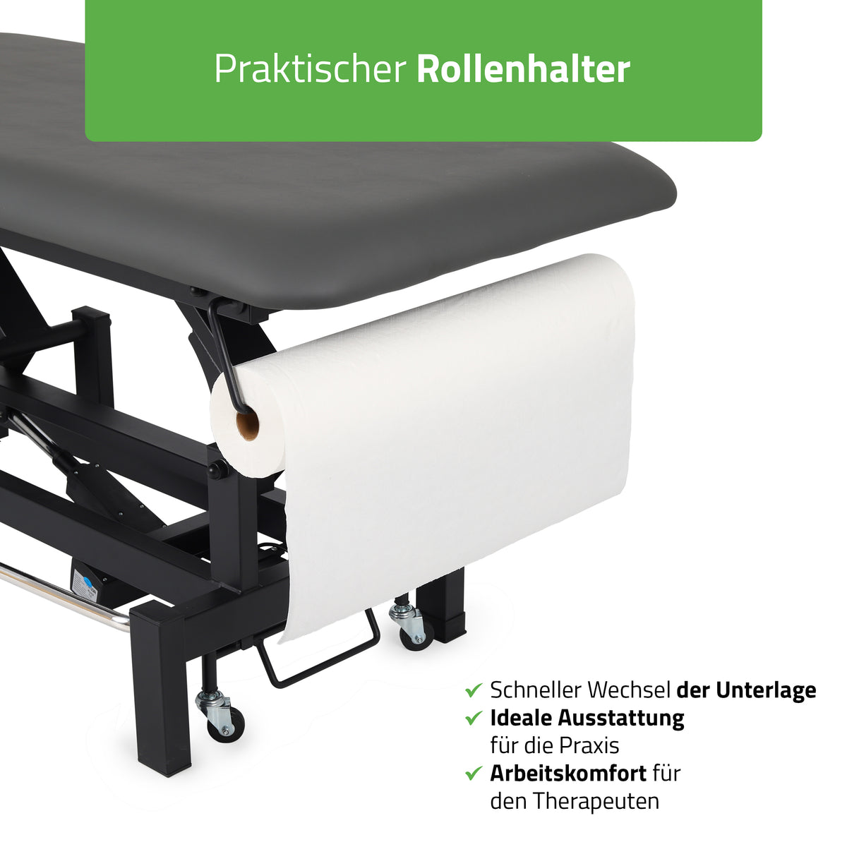 Massageliege Elektrisch Fortis 2 Ergo | 2-Segmente | Handfernbedienung Steuerrahmen